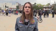 Con plantones en Bogotá expresan apoyo a la nueva consulta popular del presidente Gustavo Petro