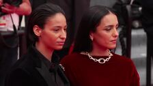 El equipo de la película 'La petite dernière' desfila por la alfombra roja de Cannes