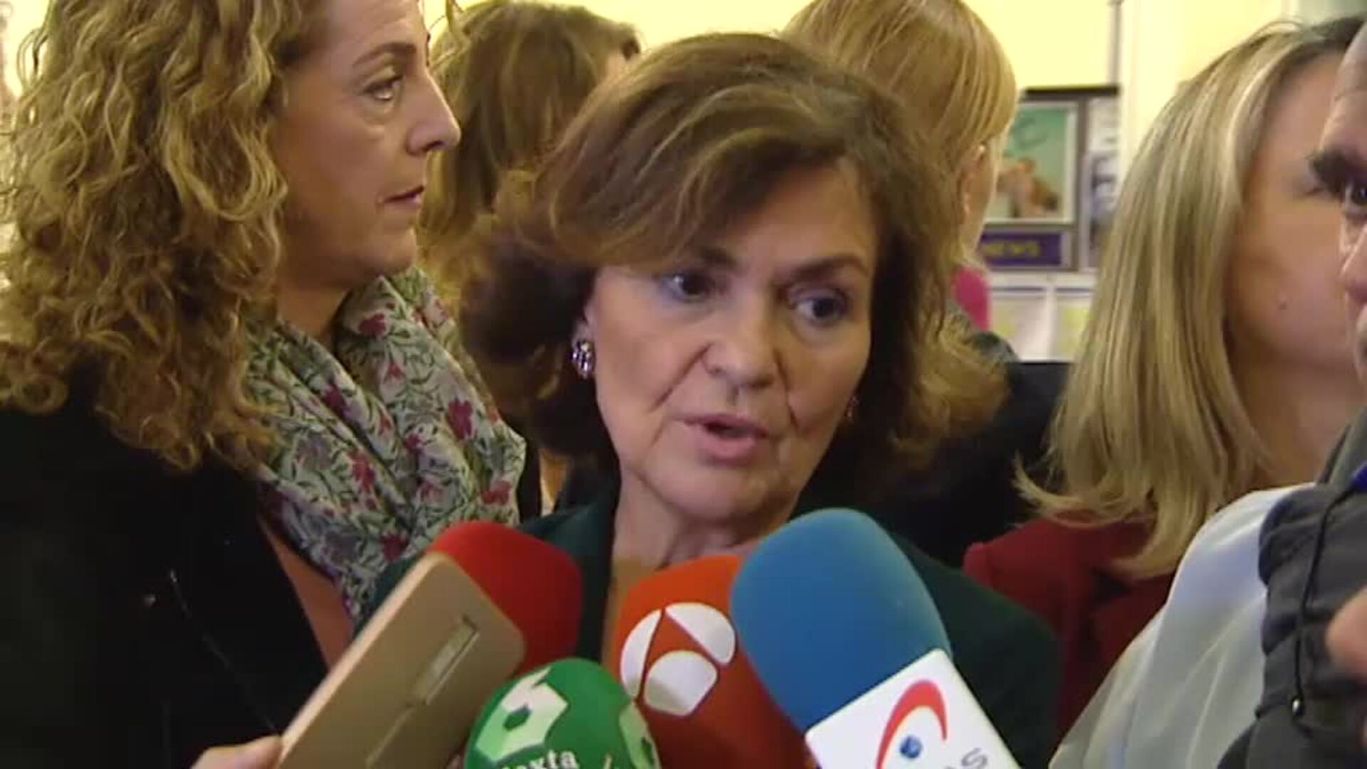 Carmen Calvo espera avanzar en la negociación con ERC