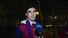 Ambiente y ganas de ver de nuevo al Barça en un partido de Champions en el Camp Nou