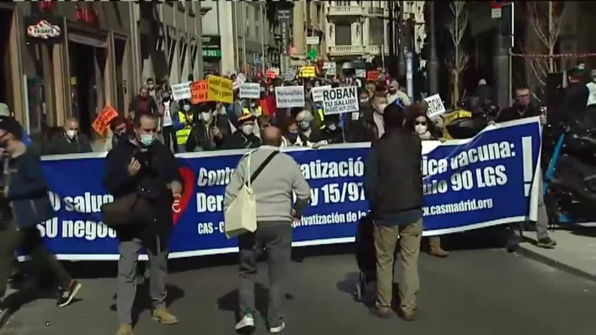 Jornada de movilizaciones en toda España contra la privatización de la sanidad