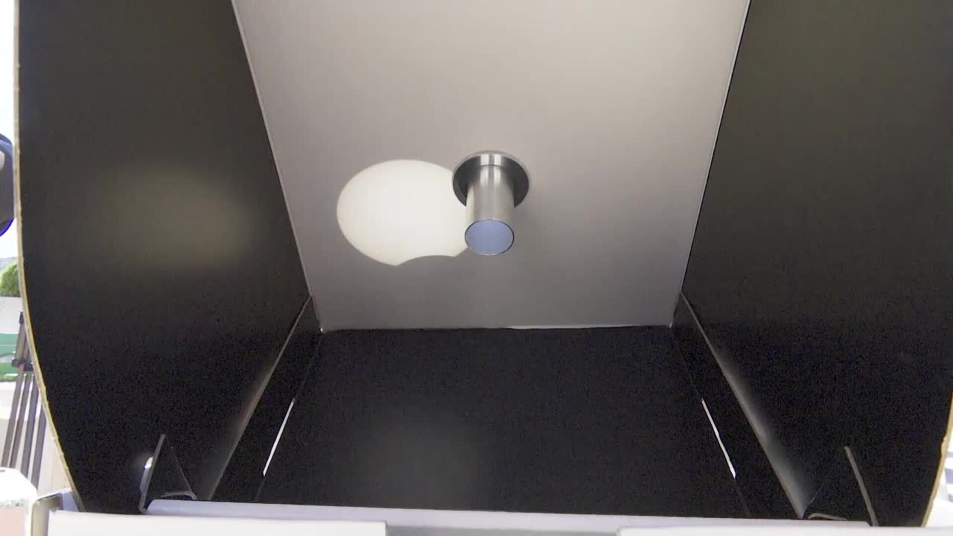 El eclipse solar, visible desde Pamplona con la luna tapando un 7 por ciento del sol