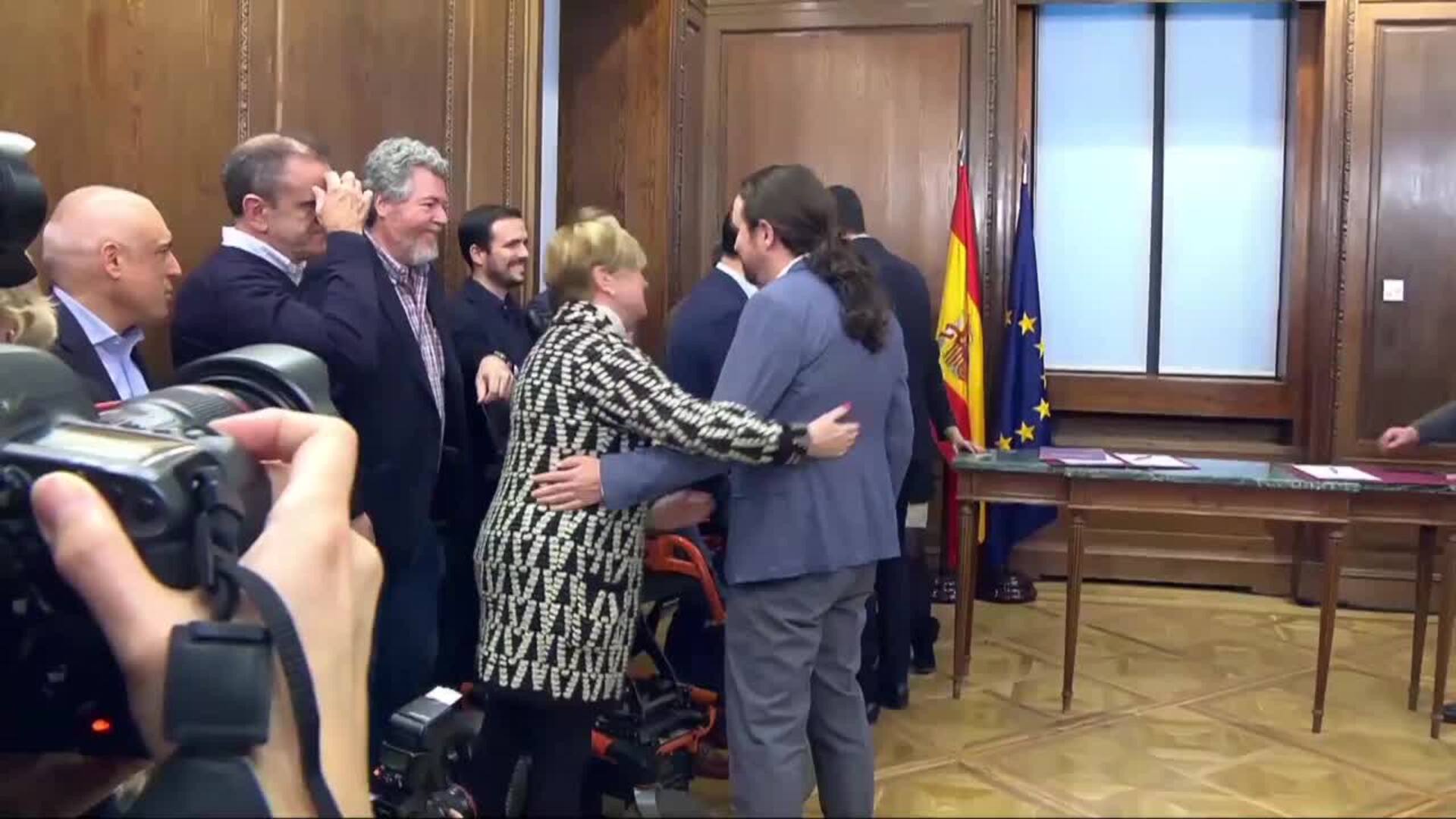 Sánchez e Iglesias presentan su programa de Gobierno de coalición