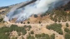 El incendio de La Granja salta desde Segovia a la Comunidad de Madrid