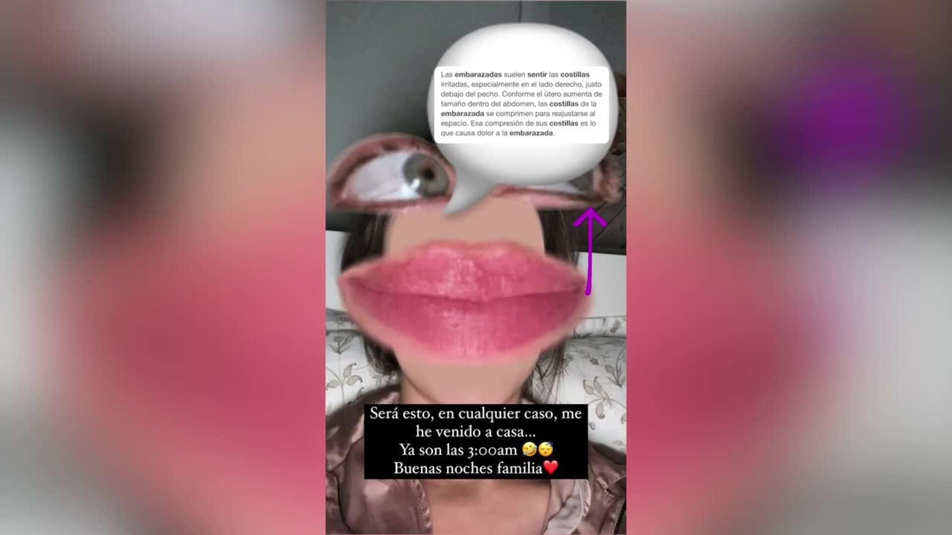 Violeta Mangriñán no acude al concierto de su novio por dolores en el embarazo