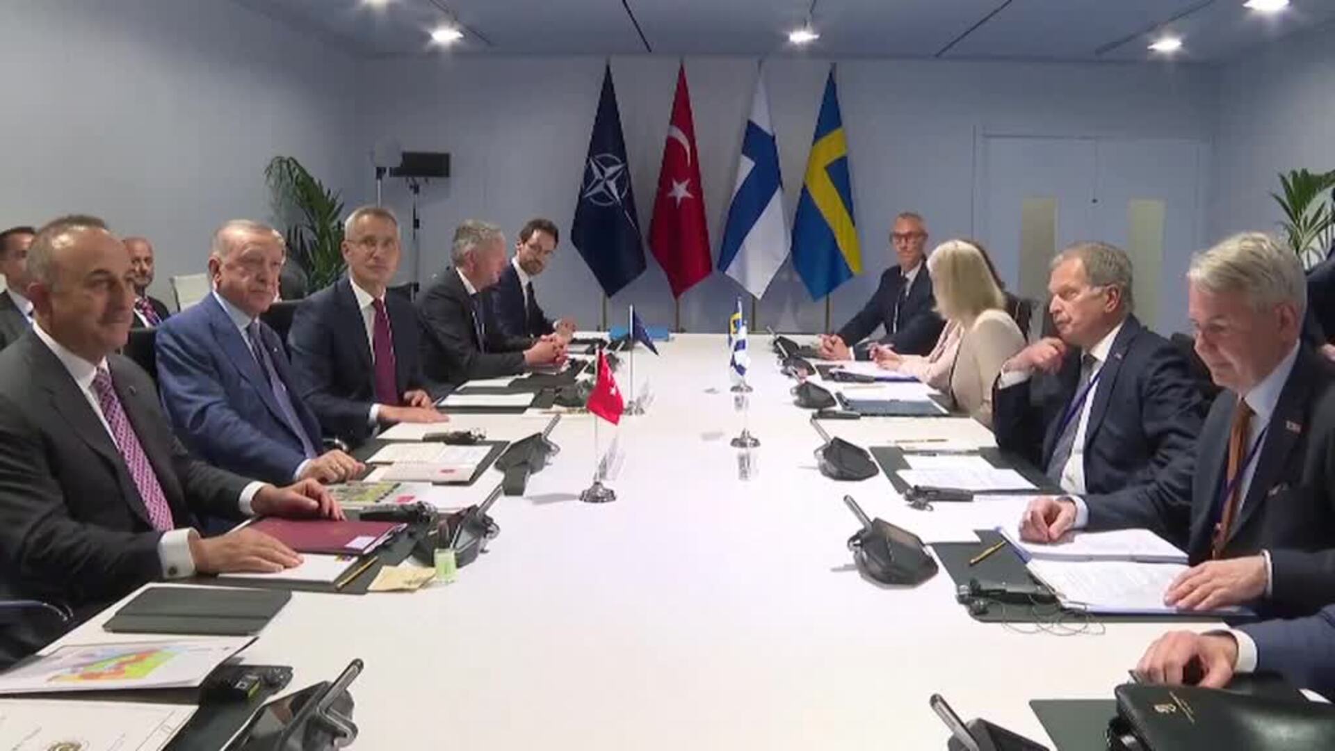 Suecia, Finlandia y Turquía se reúnen en Madrid para desbloquear la negociación sobre la entrada a la OTAN