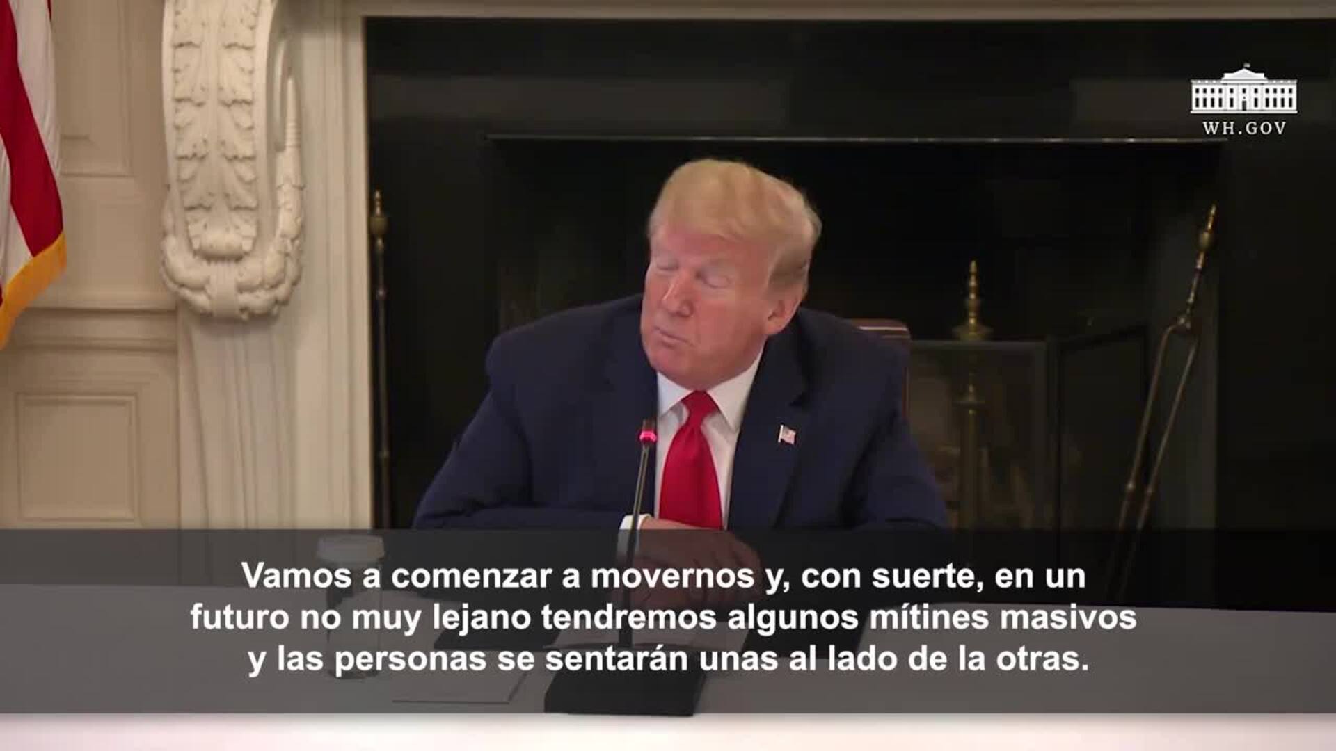 Trump asegura que retomará sus viajes la semana que viene