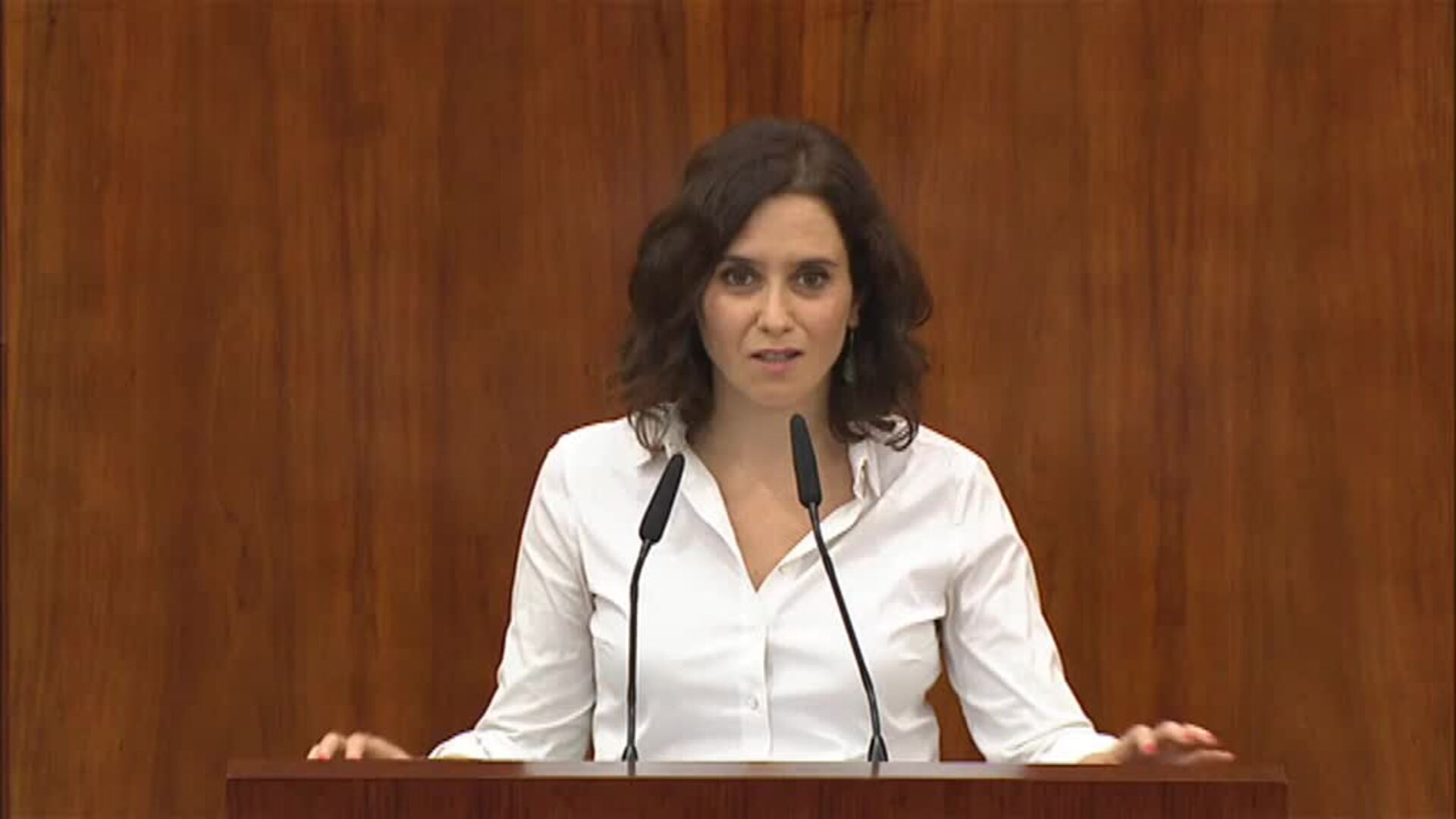 Díaz Ayuso a Gabilondo: &quot;El socialismo es el periodo de crisis que pasa entre los gobiernos del PP&quot;