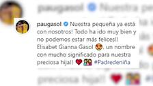 Pau Gasol llama a su recién nacida como la hija fallecida de Kobe Bryant