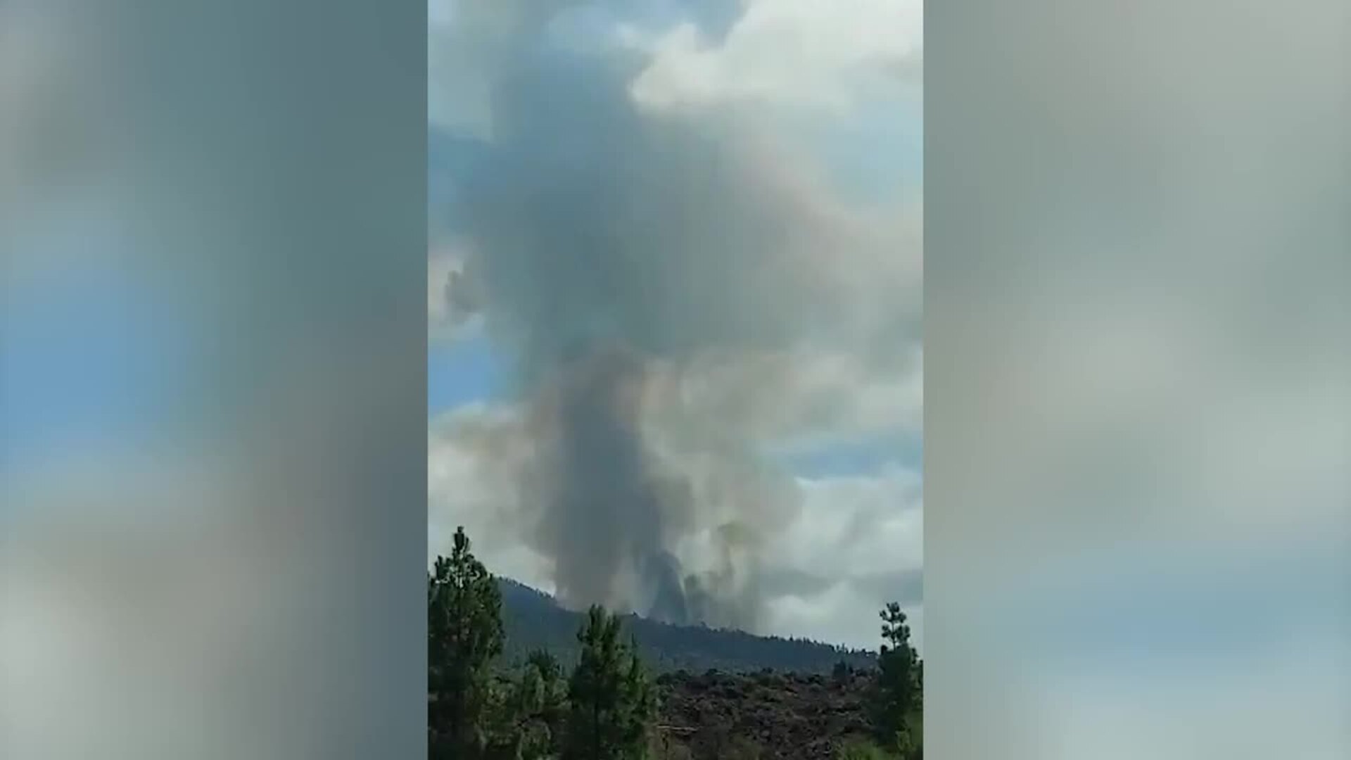 Se inicia una erupción volcánica en La Palma