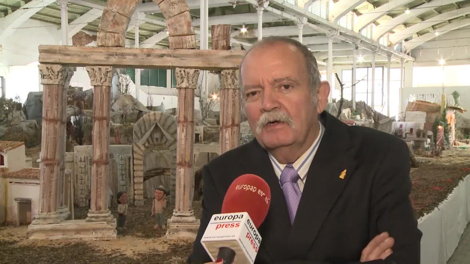 Un belén en Almendralejo incluye el &quot;polémico&quot; Dolmen del Guadalperal
