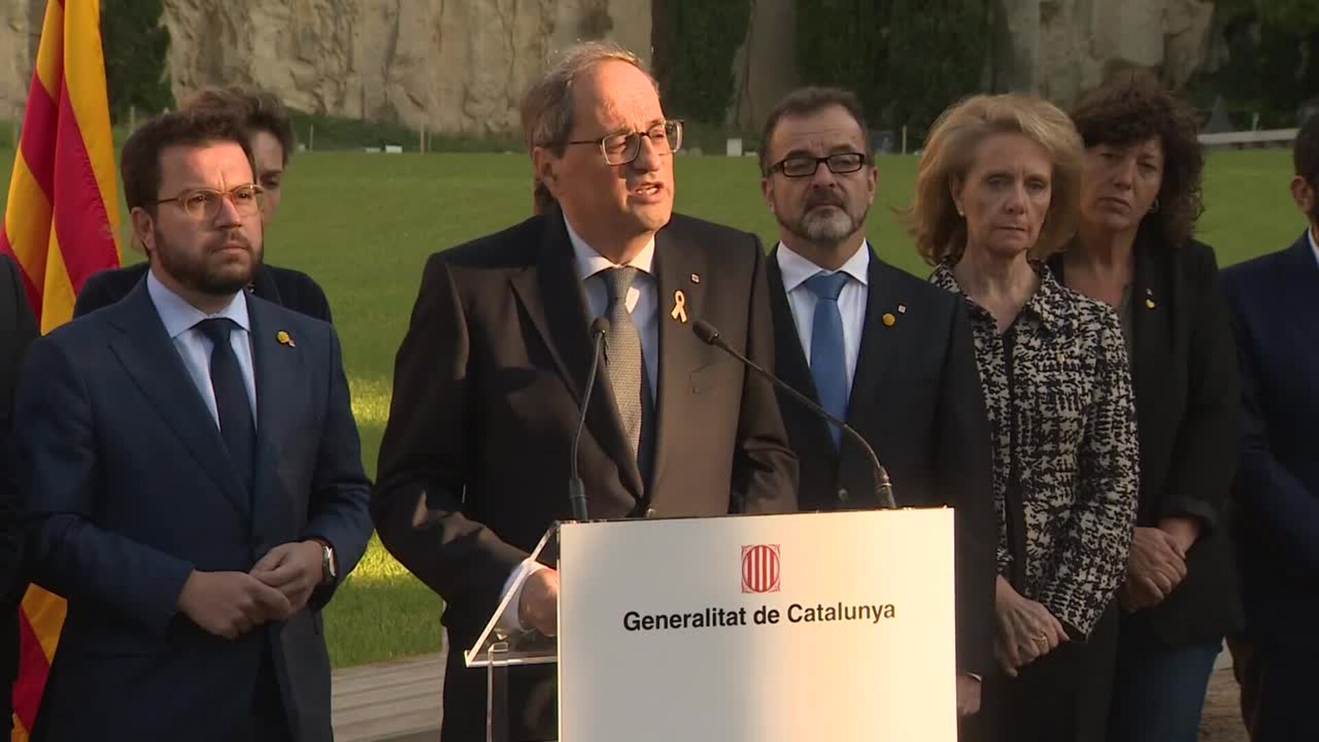 El presidente de la Generalitat, Quim Torra: «Lo volveremos a hacer»