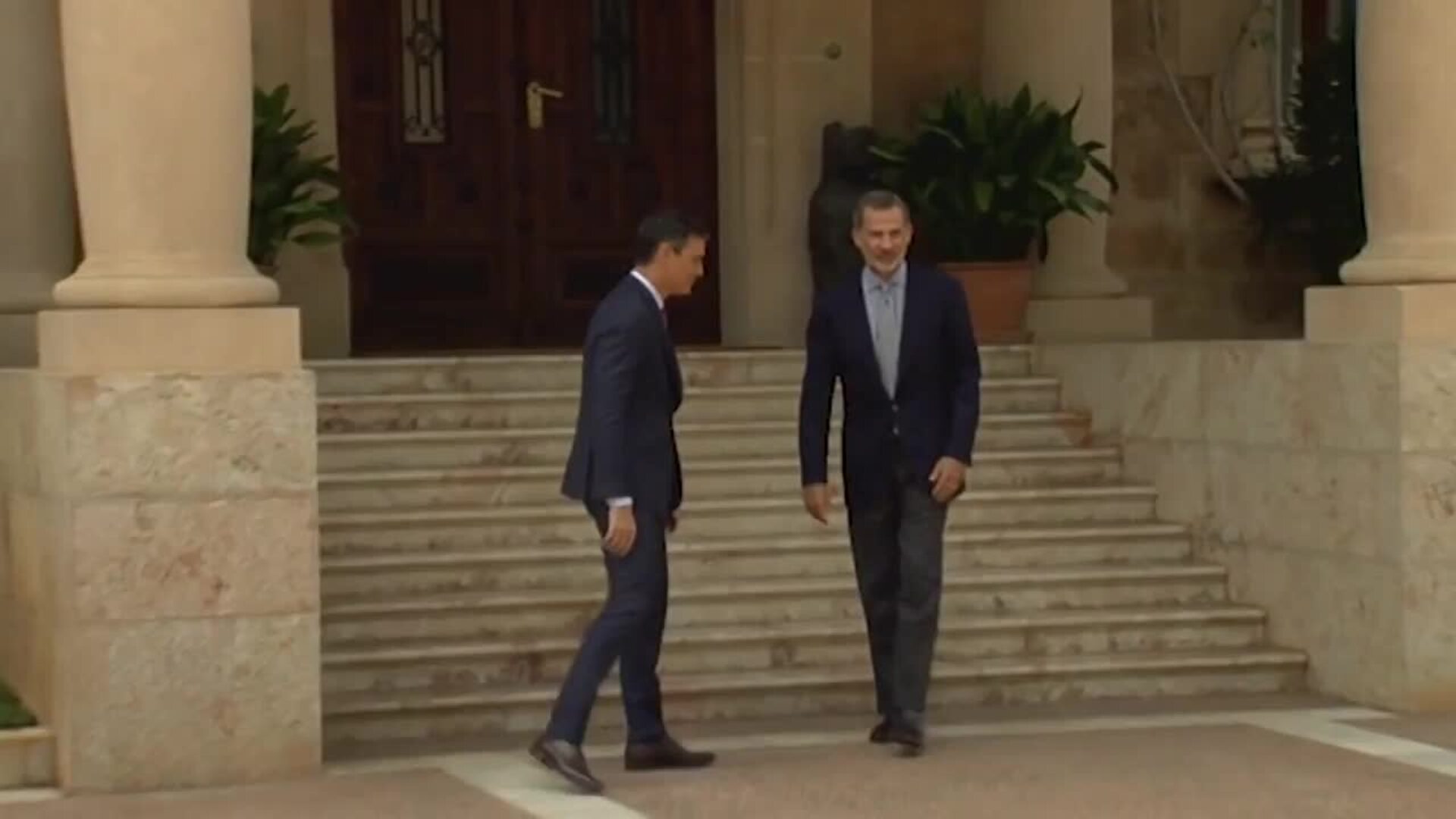 Pedro Sánchez se reúne con Felipe VI en Marivent