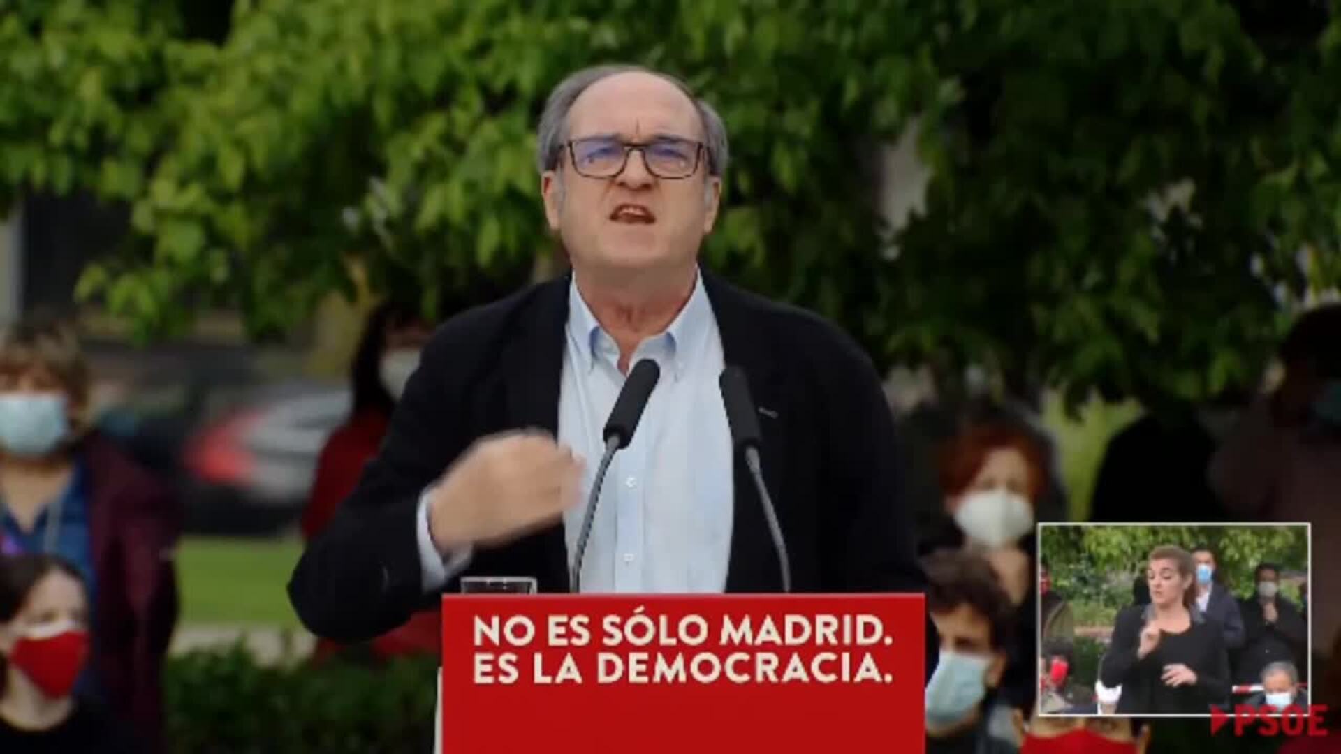 Gabilondo llama a votar &quot;para lograr una alternativa a PP y Vox&quot;