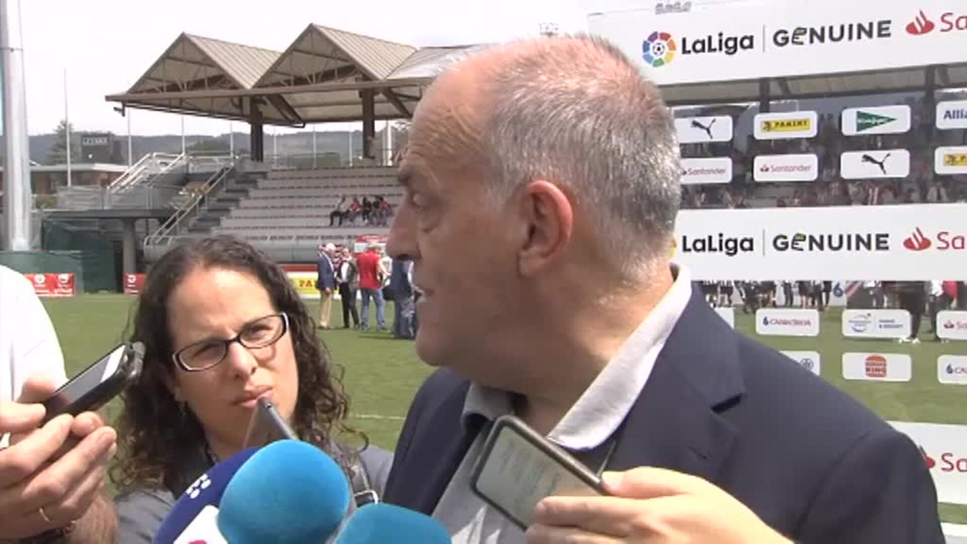 Javier Tebas: &quot;He requerido que pongan toda la cinta íntegra&quot;