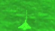 Intercepción de un dron iraní por parte del Ejército de Israel
