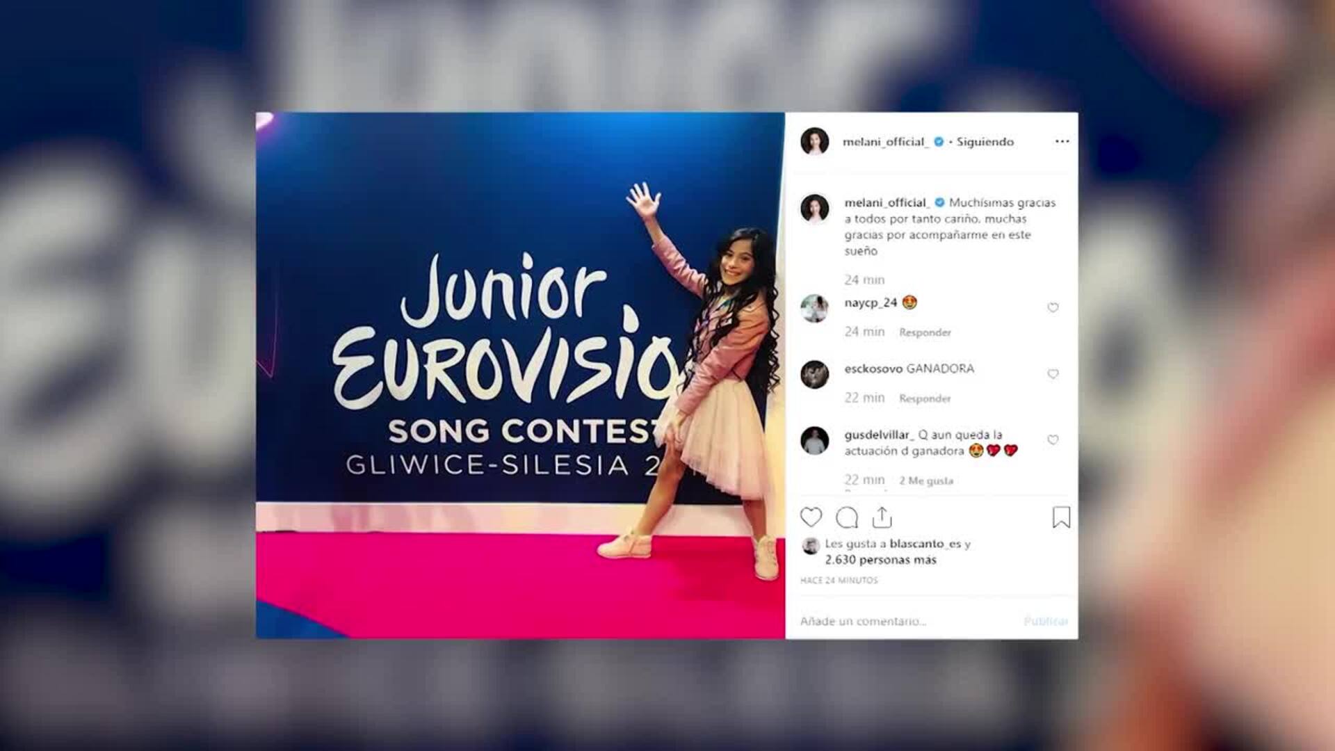 Polonia gana Eurovison Junior y Melani queda tercera con Marte
