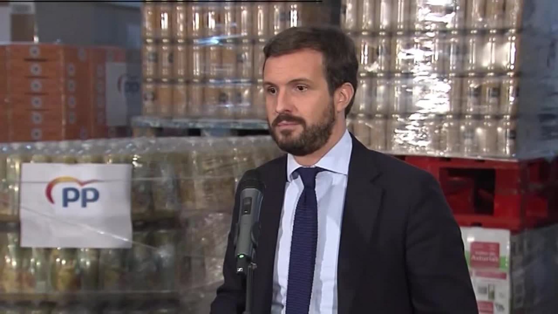 Casado dice que la armonización fiscal de Sánchez es &quot;ilegal&quot;