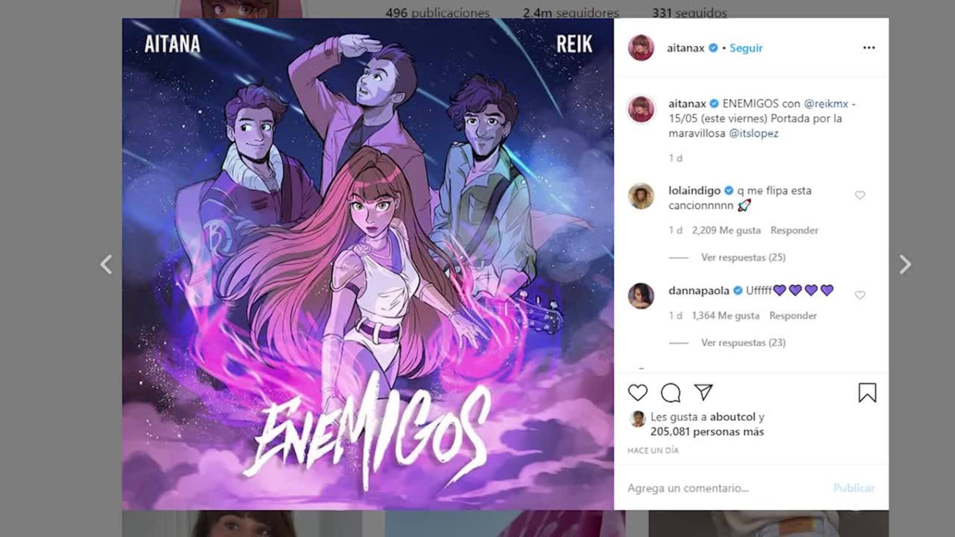 Aitana presenta a su personaje de animación en &#039;Enemigos&#039;