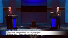 Trump y Biden por fin contraponen ideas en el último debate