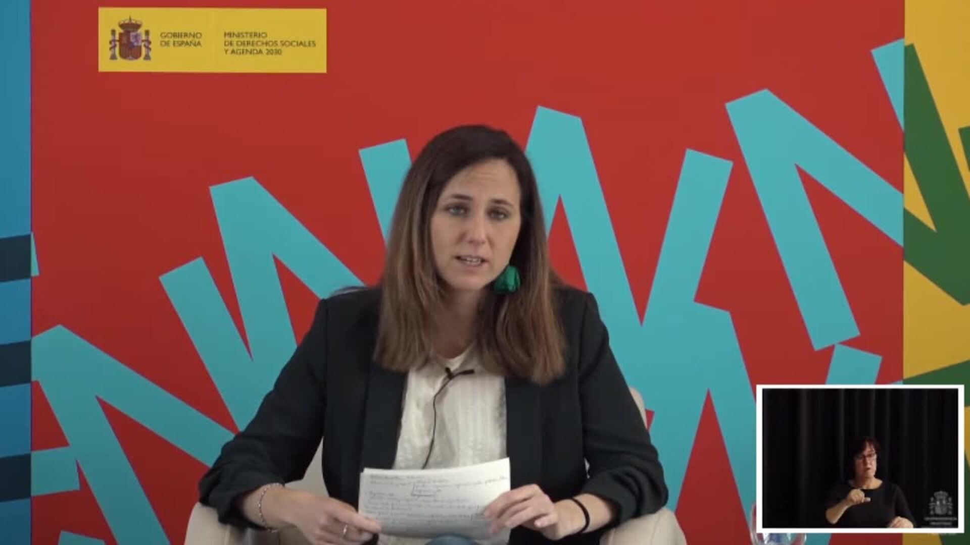 Belarra siente no haber podido resolver la falta de luz en la Cañada Real