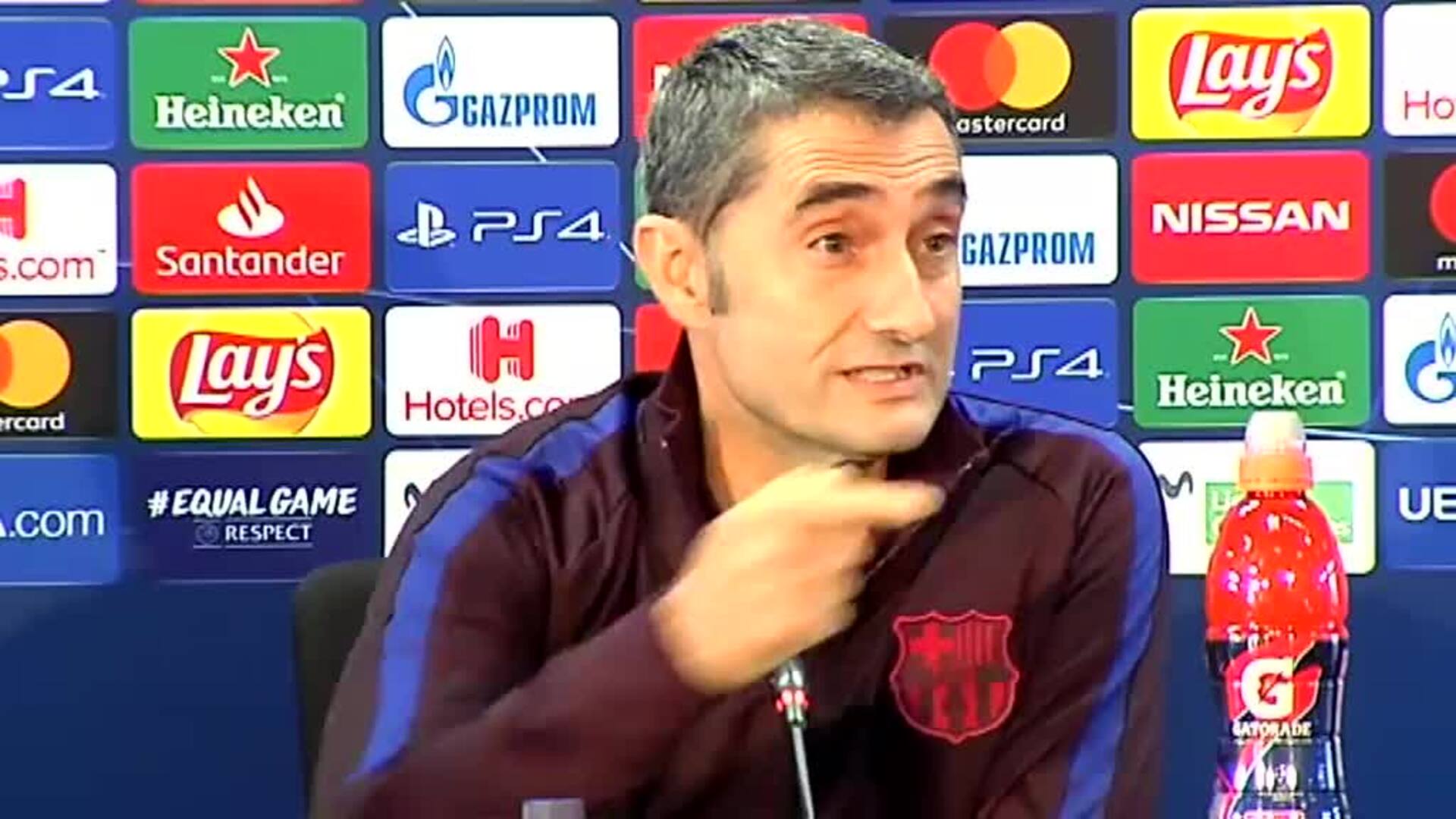 Valverde resta importancia a la derrota del Barça en Liga