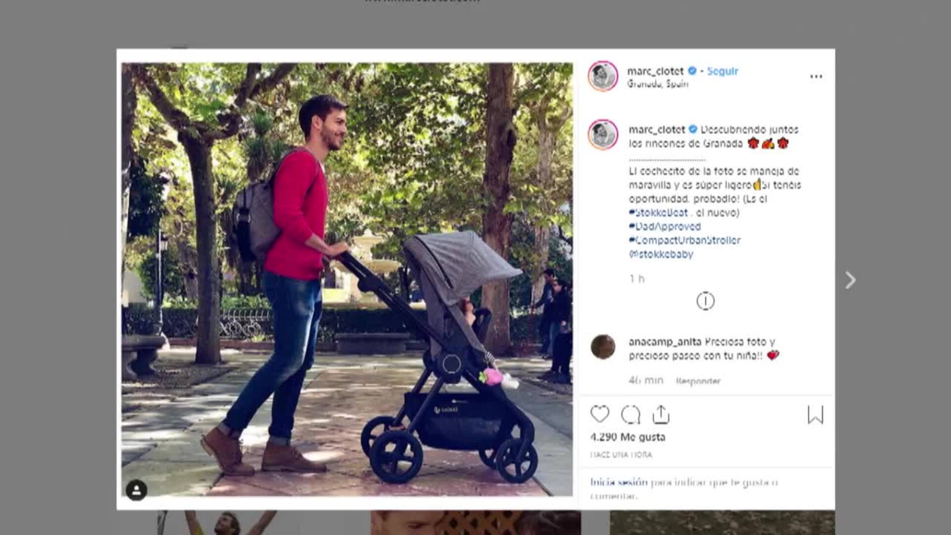 Marc Clotet visita Granada con su hija