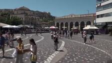 Las altas temperaturas persisten en Atenas