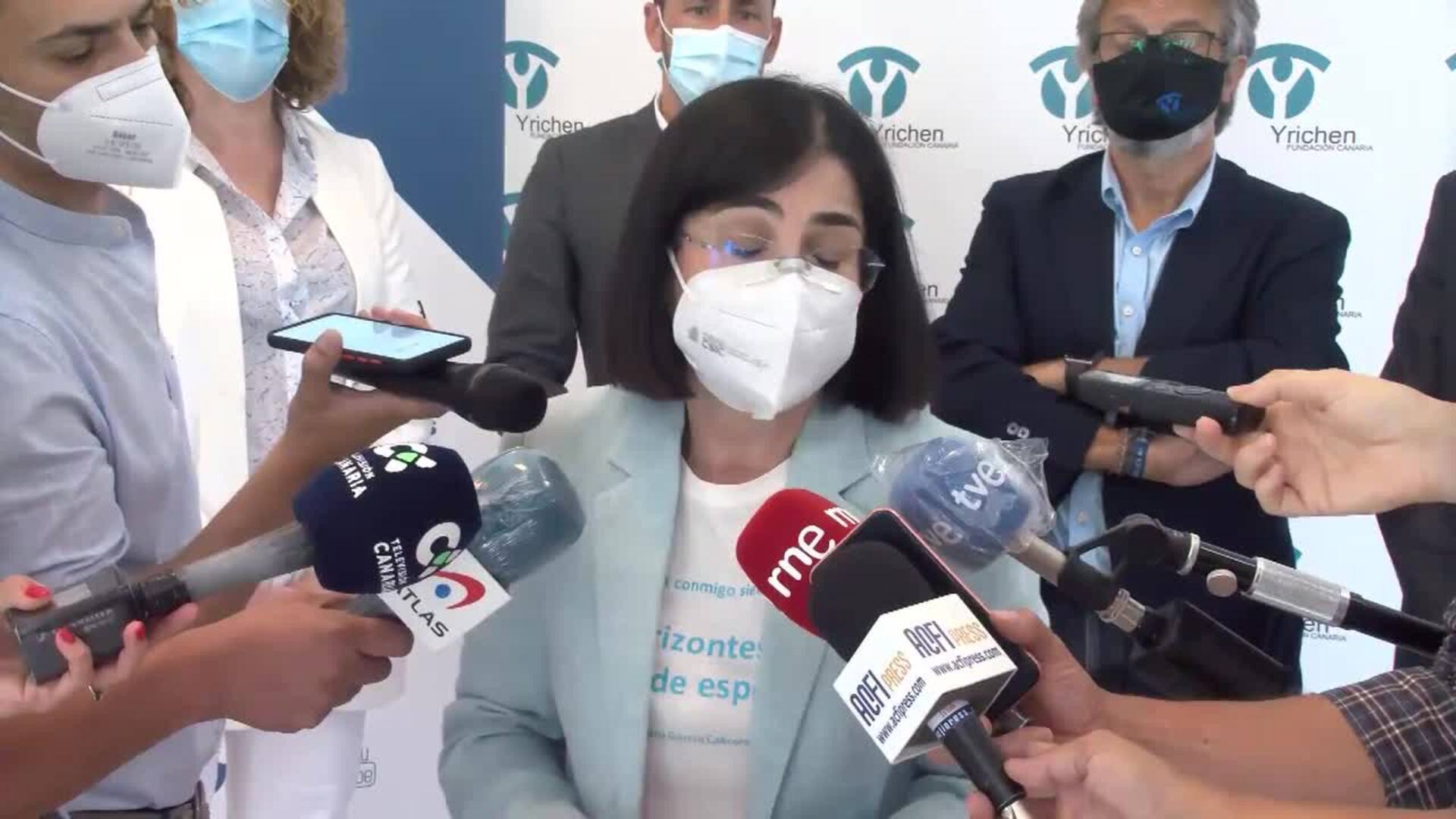 Darias se muestra &quot;satisfecha&quot; con el comunicado del Comité de Bioética