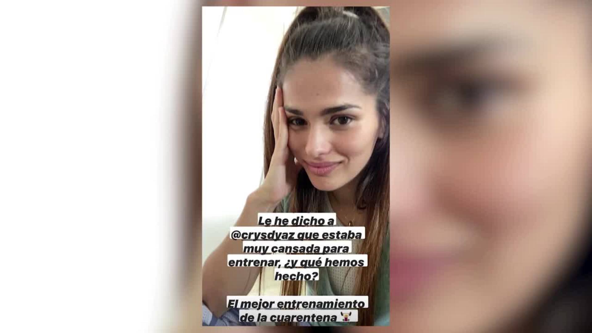 Sara Sálamo sigue entrenando en casa pese poder salir a correr fuera