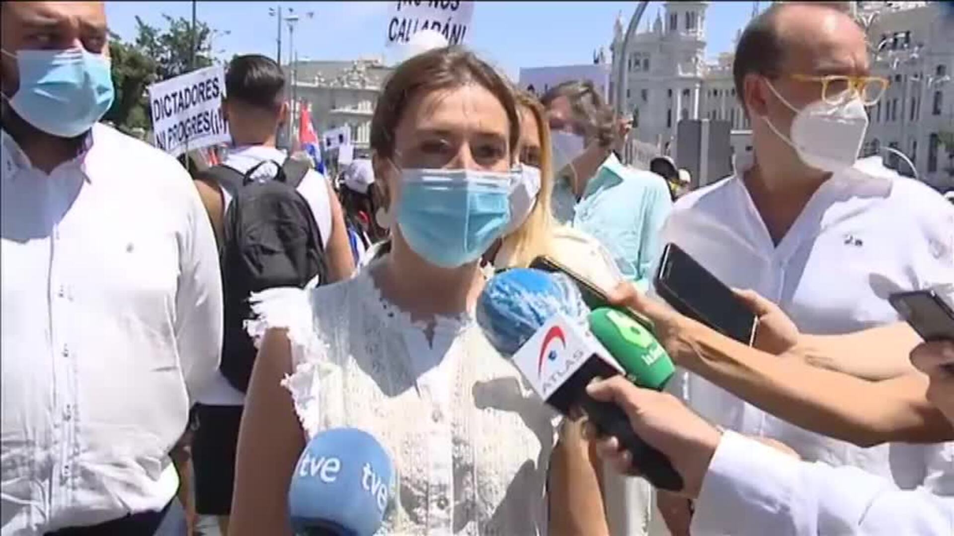 La disidencia cubana se manifiesta en Madrid para pedir el fin del castrismo en Cuba