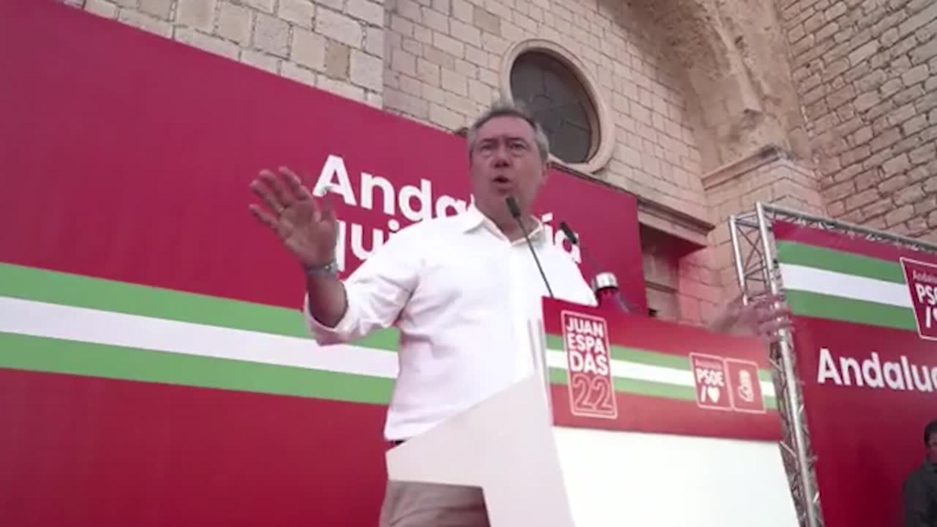 Espadas (PSOE-A) pide la movilización para responder a la Andalucía que le &quot;llama y necesita&quot;