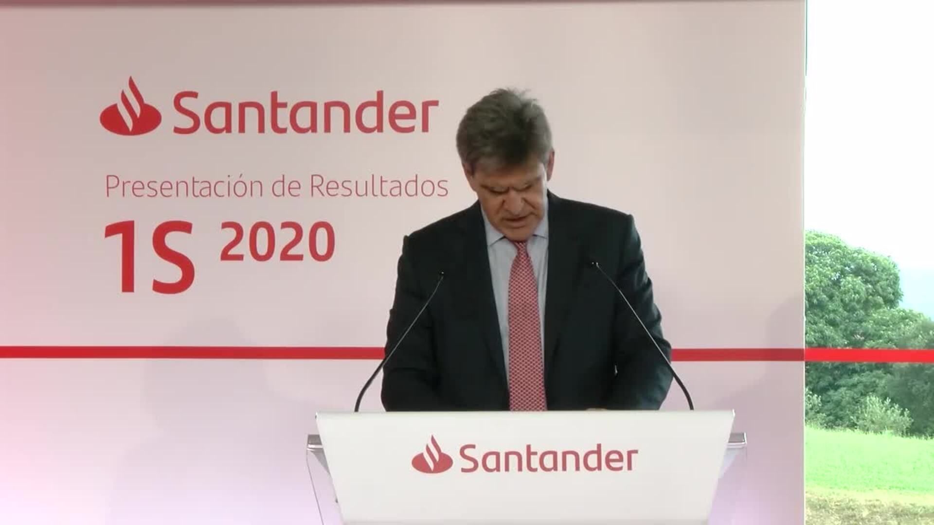 Santander obtiene un beneficio ordinario de 1908 millones en el primer semestre de 2020