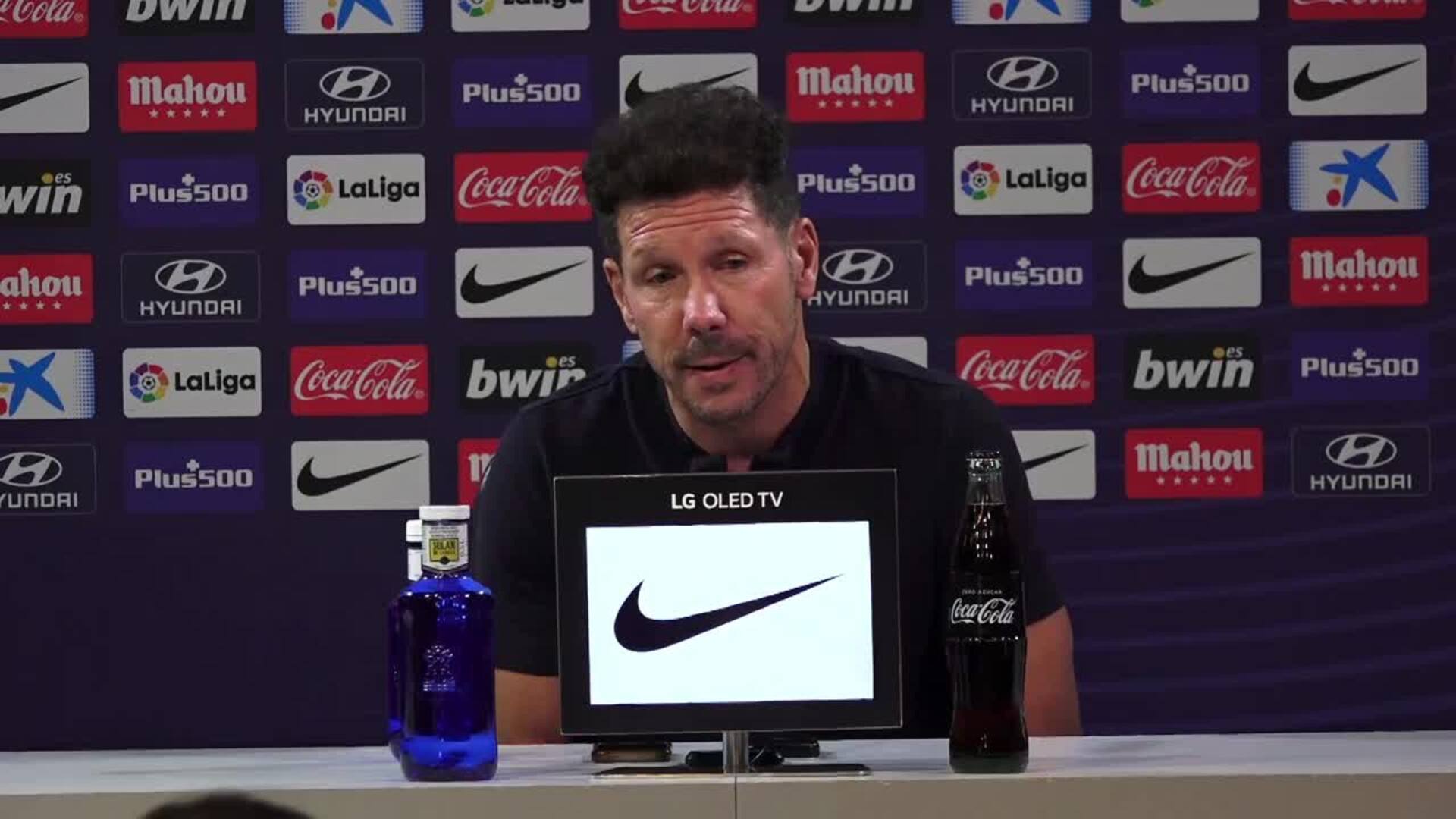 Simeone: &quot;Los partidos ante el Real Madrid se definen por detalles&quot;