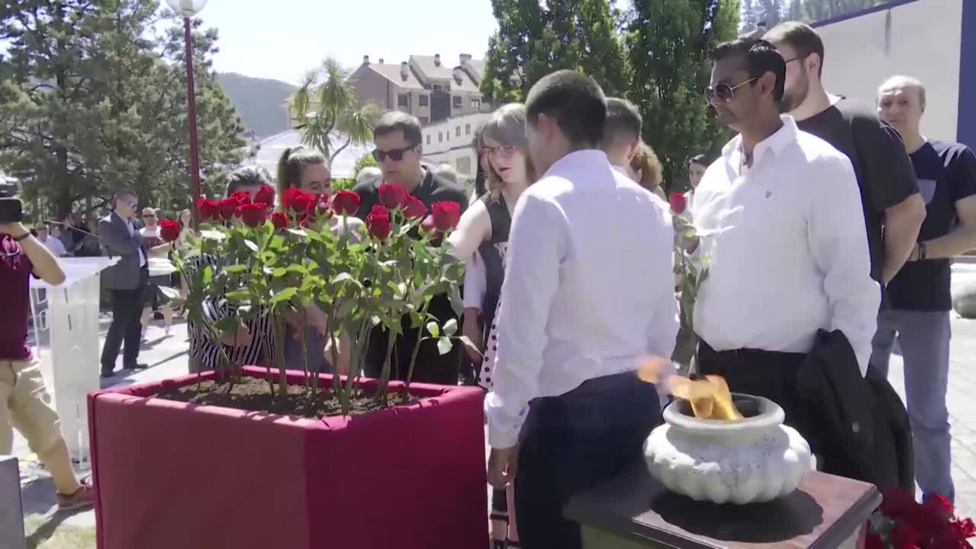 Homenaje a Miguel Ángel Blanco y Sotero Mazo, asesinados por ETA