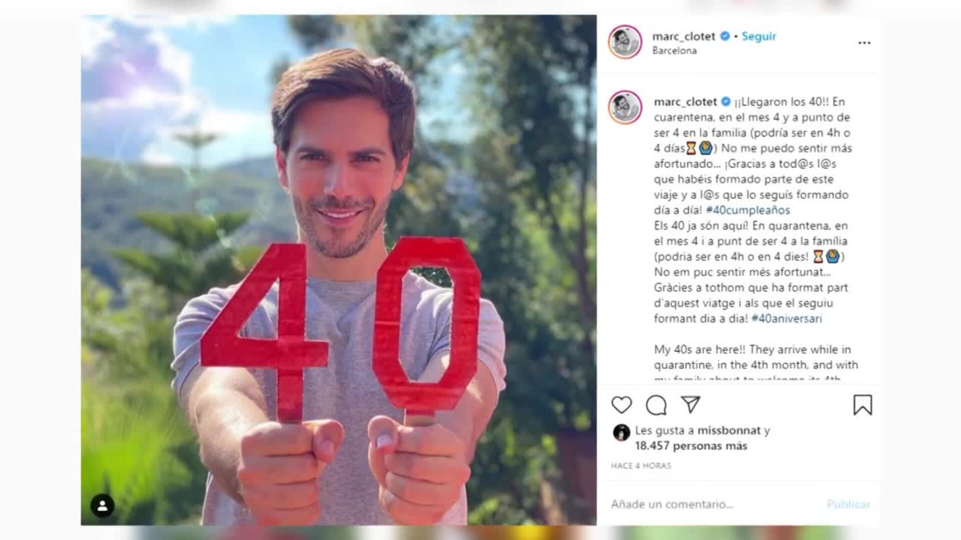 Marc Clotet cumple 40 años ¡Felicidades!