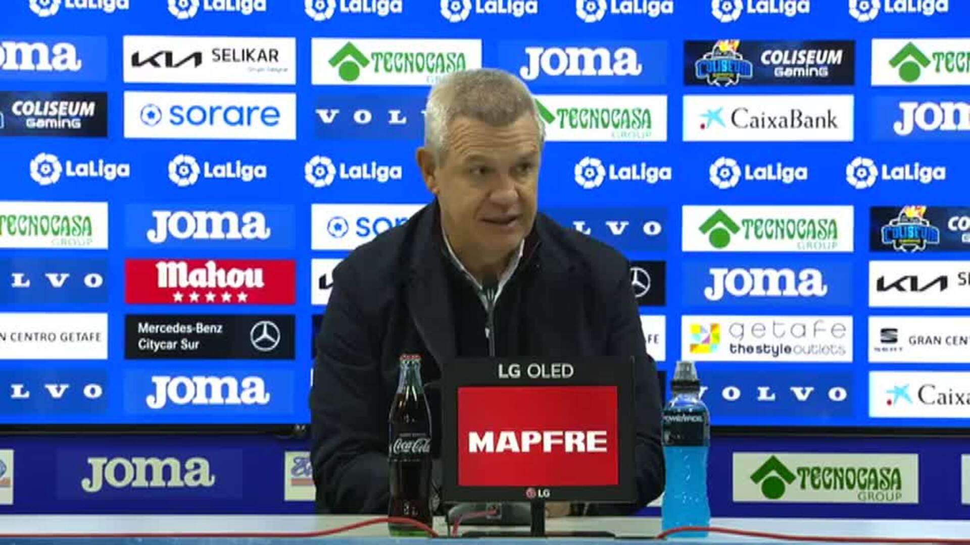 Aguirre tras la derrota ante el Getafe: &quot;No hubo premio pero los jugadores se dejaron el alma en el campo&quot;