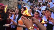 Iraquíes kurdos celebran el Año Nuevo yazidí