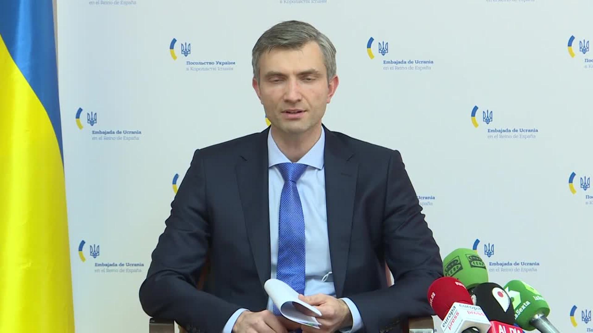 Ucrania pide a España medios de protección individual y una respuesta &quot;rápida&quot;