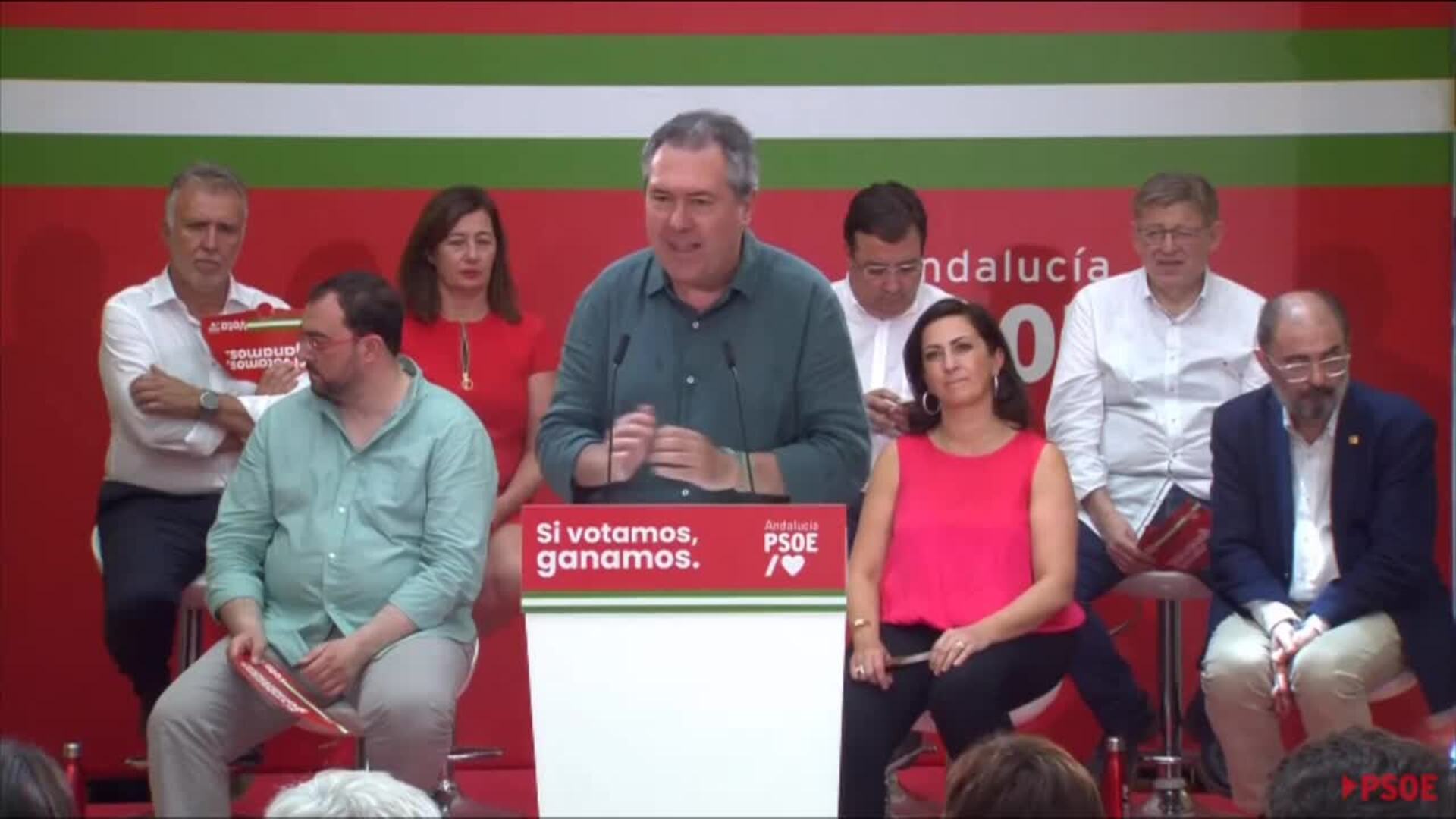 Los candidatos a la Junta exponen sus propuestas con el apoyo de líderes nacionales