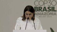 La vicepresidenta de Ecuador defiende la infancia en la COP30