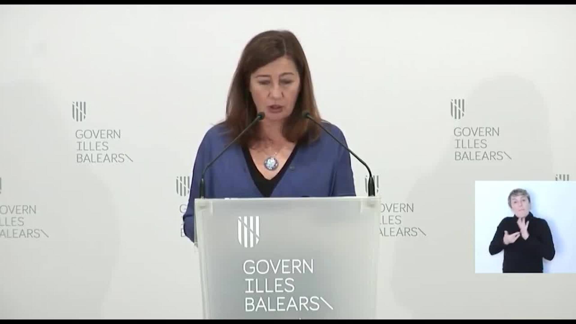 Armengol pide que empresas que no pueden pagar puedan acogerse a ERTEs