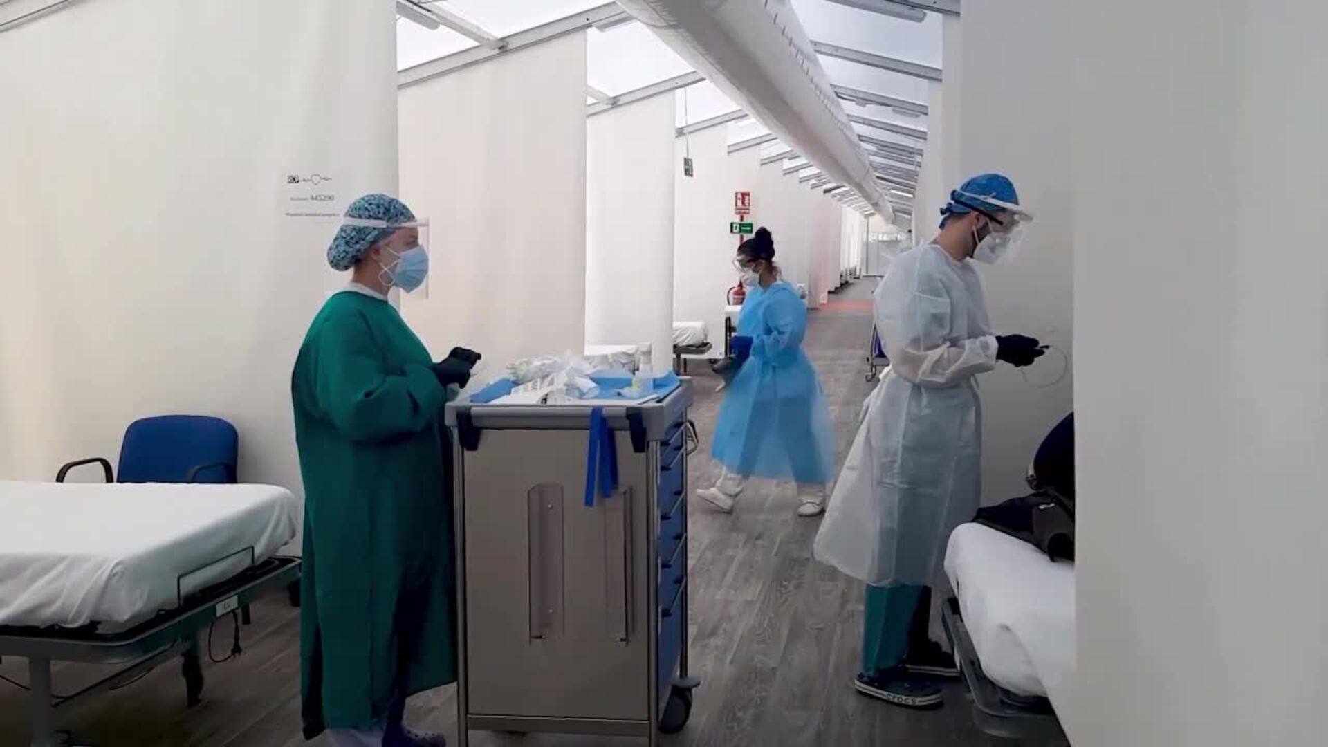 Primeros pacientes Covid en hospitales campaña de la C.Valenciana