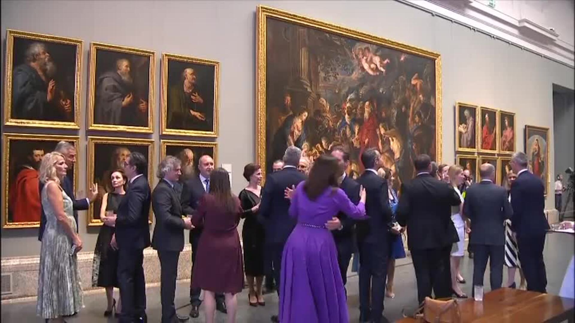 Los líderes internacionales disfrutan en el Prado de una cena de José Andrés