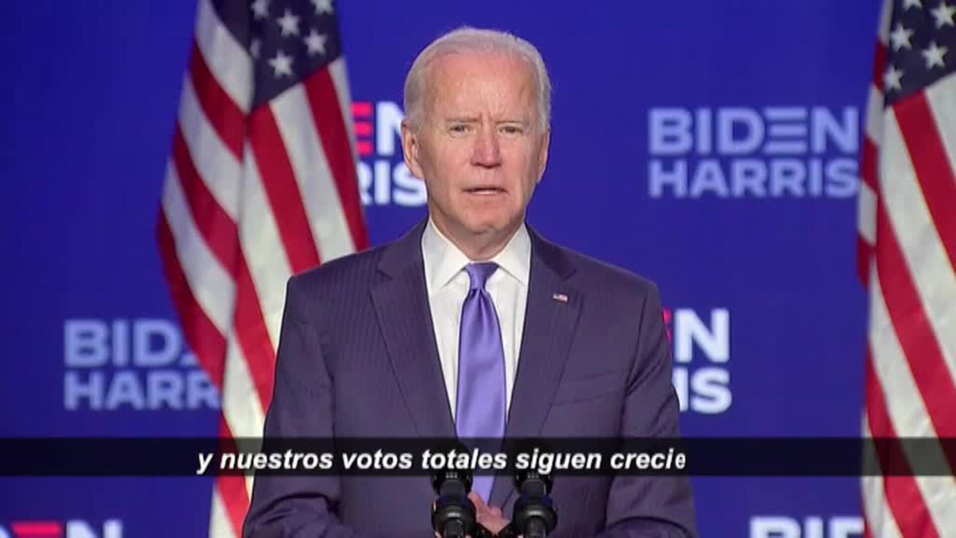 Biden: &quot;Vamos a ganar esta carrera&quot;