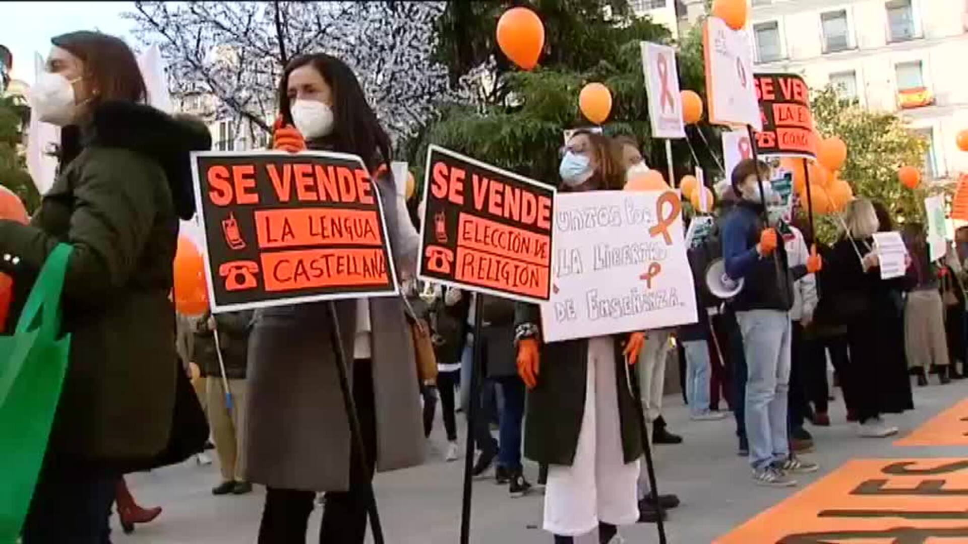 La concertada protesta frente al Congreso