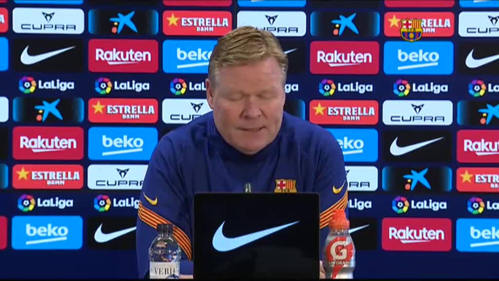 Koeman reconoce que &quot;hay que mejorar&quot; y espera &quot;un partido complicado&quot; en Valencia