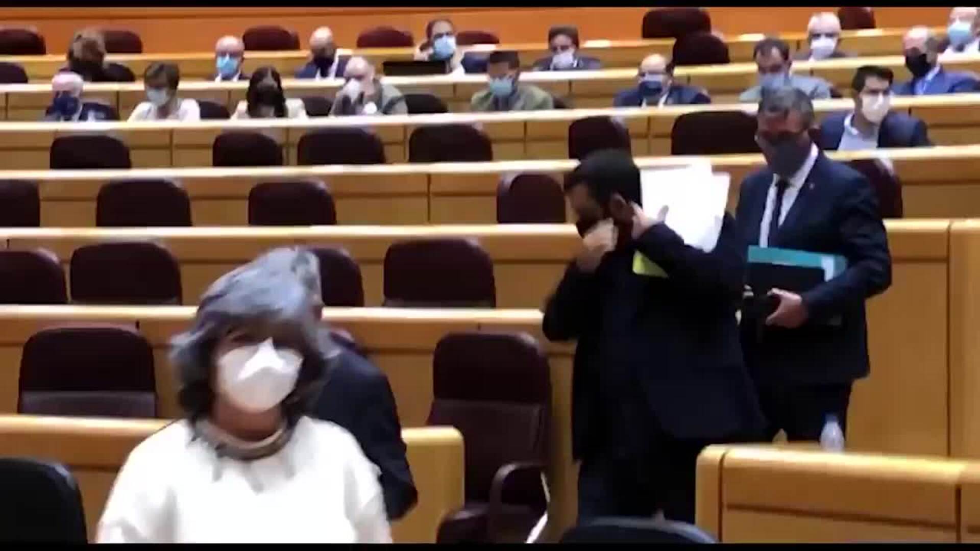 Vidal abandona el pleno del Senado por el &quot;reparto de cromos entre PP y PSOE&quot;