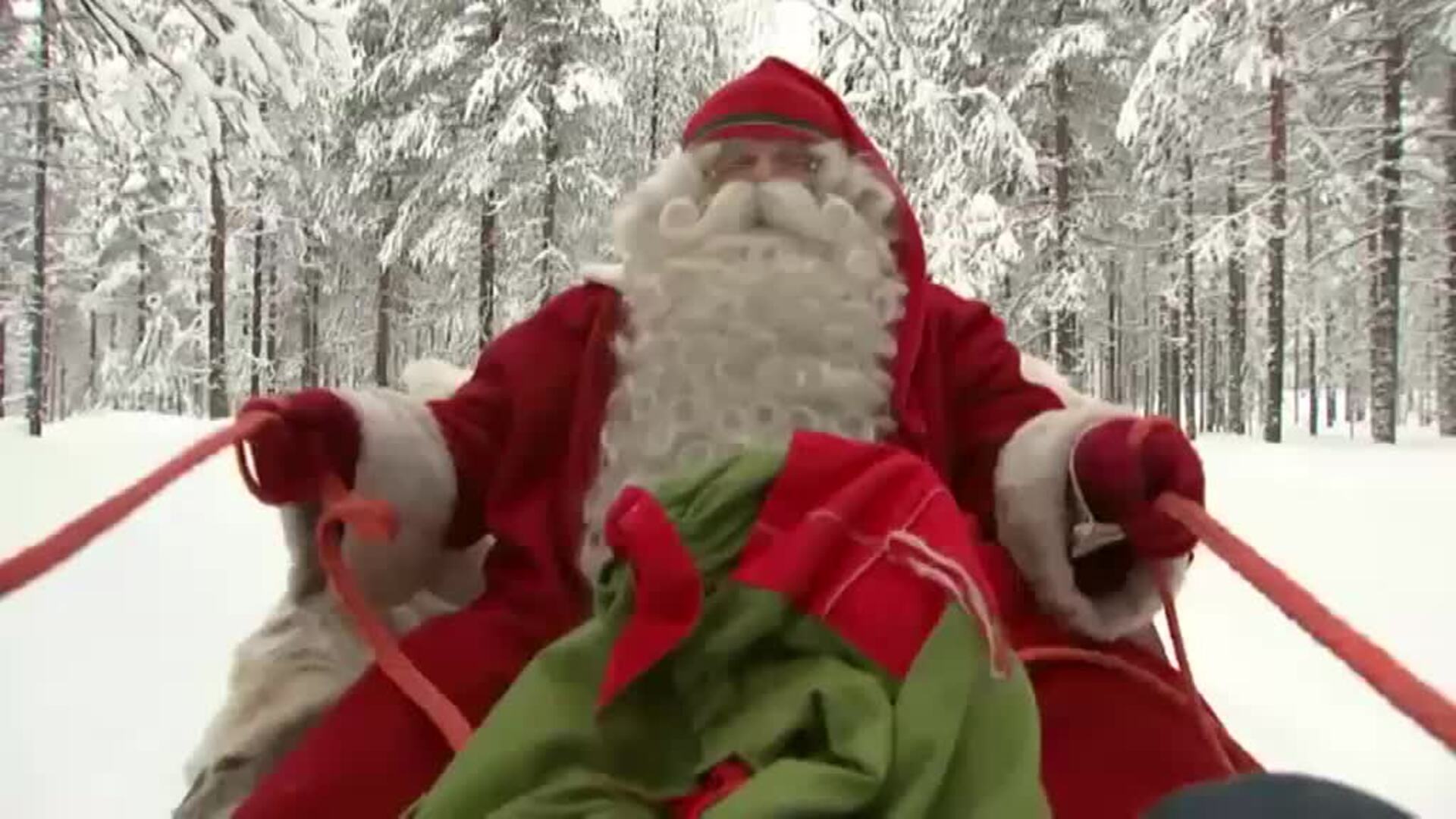 Papá Noel envía un mensaje al mundo desde su casa en Laponia