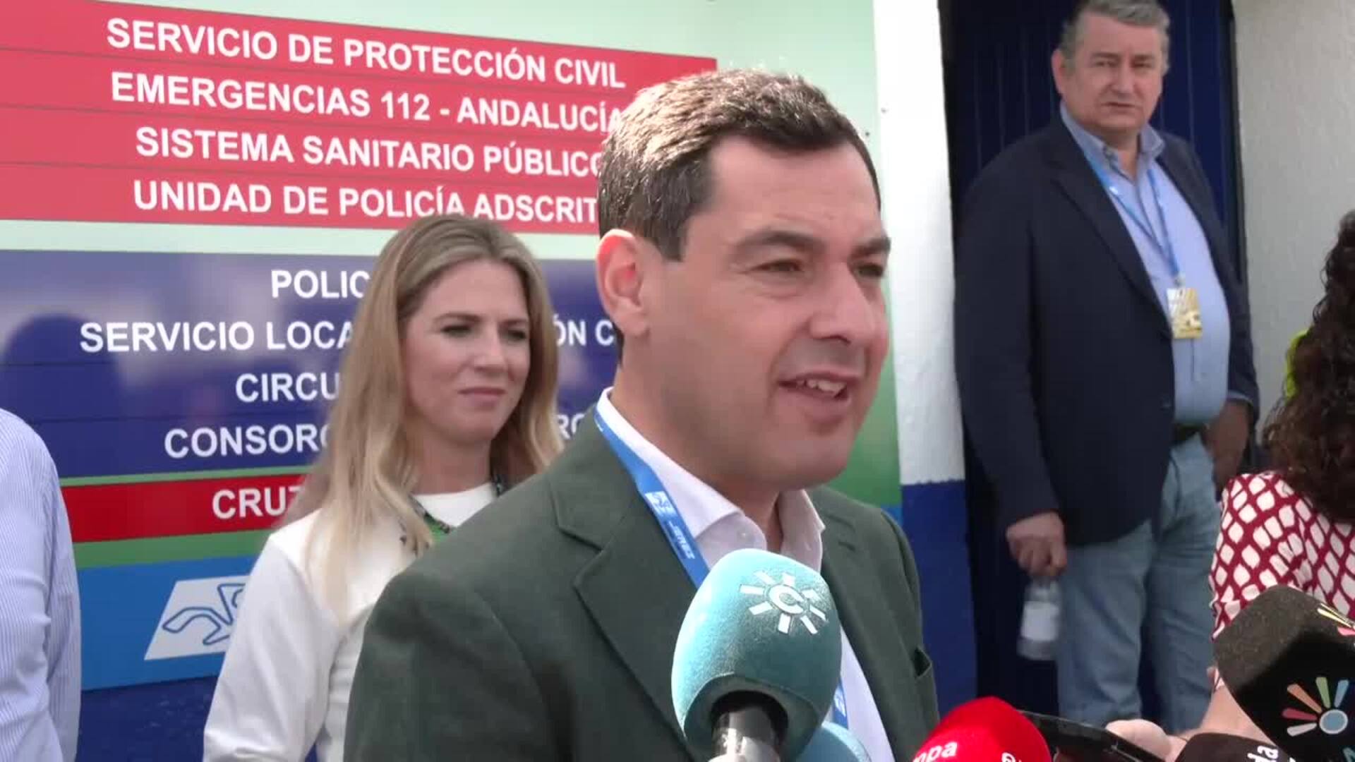 Moreno afronta &quot;con ilusión&quot; las elecciones para obtener &quot;la mayoría serena que requiere Andalucía&quot;